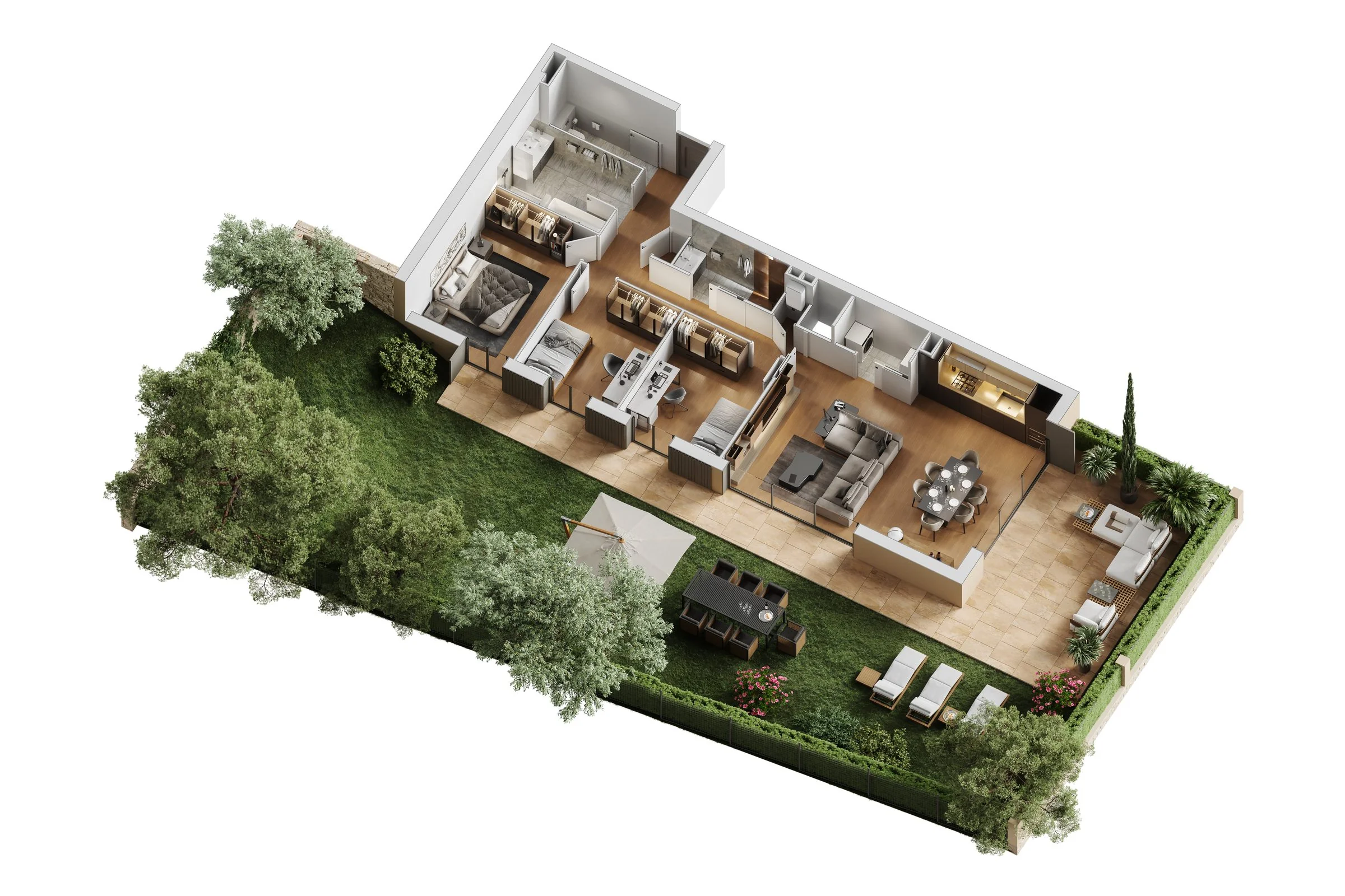 Axonométrie Lot 4 fond blanc